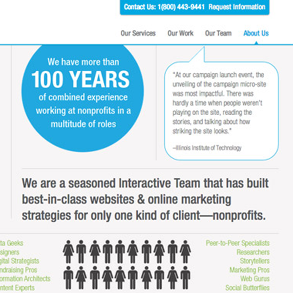 Blackbaud Interactive services page
